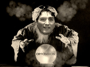 Fortuneteller and his crystal ball